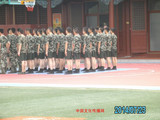 北京天安门升旗仪式的官兵们正在训练
